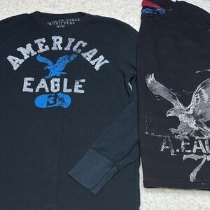 American Eagle Outfitters Men’s Lot of 2 Long Sleeve Shirts Size Medium